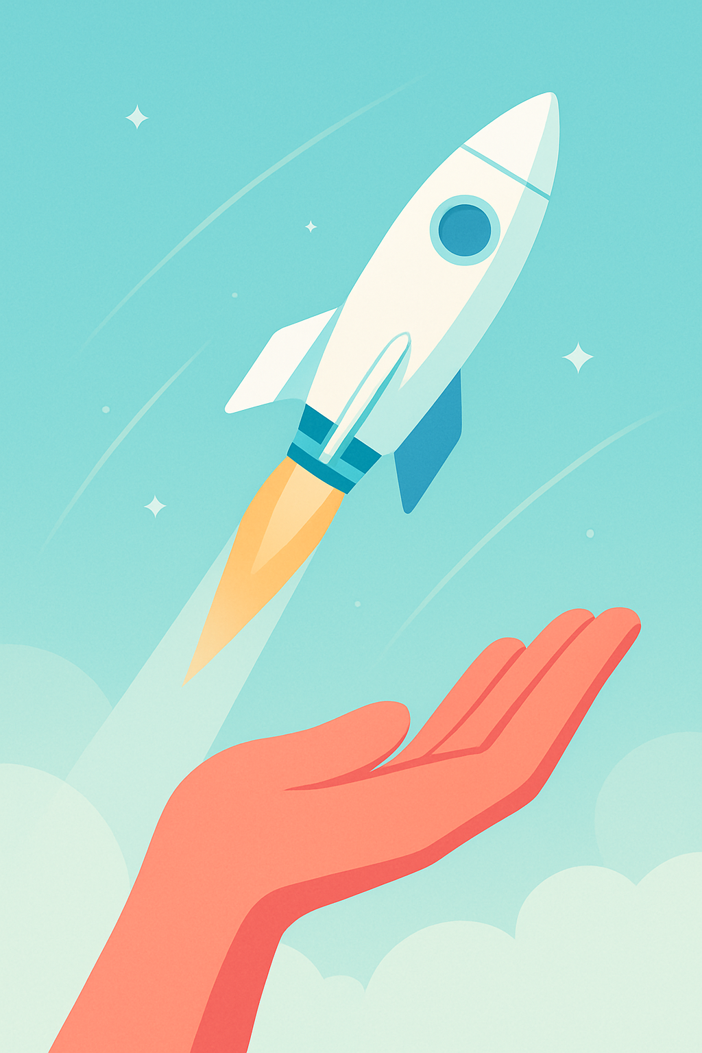 Bright futuristic illustration representing amplified results.