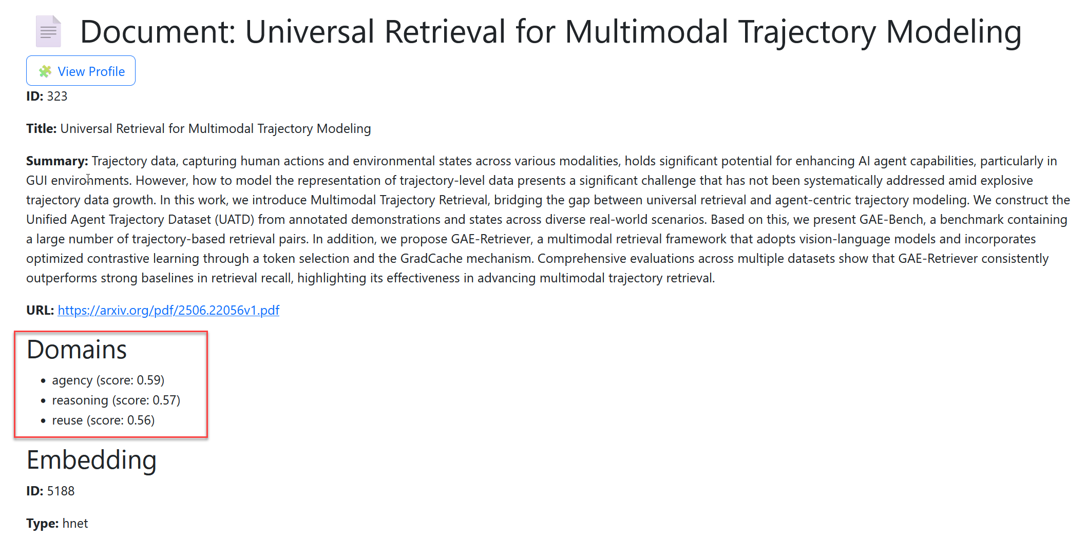 Domains of documents